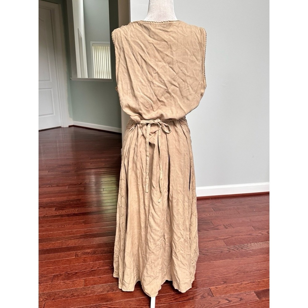 Vintage Embroidered Unique Pattern 2 Piece Sun Dress & Long Sleeve Matching Set - Picture 7 of 12